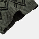 Geometric Jacquard Johnny Collar Polo