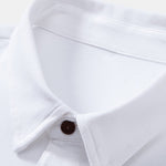 Solid Long Sleeve Cotton Polo Shirt