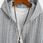 Relax Fit Twist Jacquard Zip Up Hoodie & Twisted Jacquard Straight Leg Pants