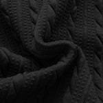 Relax Fit Twist Jacquard Zip Up Hoodie