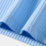 3 Pieces Ribbed Mock Neck T-Shirt