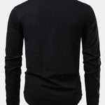 Black Print Cotton Arc Hem T-Shirt