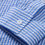 Seersucker Striped Button Up Shirt