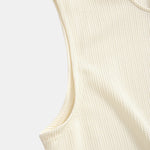 Ribbed Hooded Tank Top