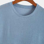 Waffle Knit Wide Strap Sleeveless T-Shirt