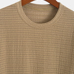 Relax Fit Striped Textured T-Shirt