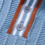 Contrast Textured Knit Polo