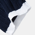 Contrast Textured Johnny Collar Knit Polo & Slim Fit Tapered Trousers
