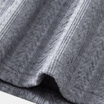 Long Sleeve Wheat Ear Jacquard Polo Shirt