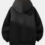 Focus Print Teddy Lined Hoodie