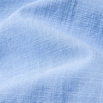 Contrast Trim Linen Look Stand Collar Shirt