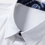 Contrast Paisley Print Linen Look Shirt & Straight Leg Linen Pants