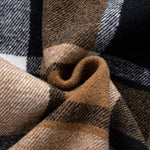 Flannel Fleece Lined Plaid Cotton Button Up Shirt