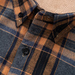 Flannel Fleece Lined Plaid Cotton Button Up Shirt