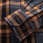 Flannel Fleece Lined Plaid Cotton Button Up Shirt