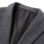 Notch Lapel Wool Blend Overcoat
