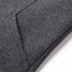 Notch Lapel Wool Blend Overcoat