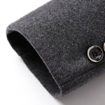 Notch Lapel Wool Blend Overcoat