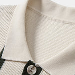 Stripe Button Up Knit Shirt