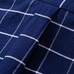 Cowboy Embroidery Cotton Plaid Button Up Shirt