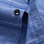 Cotton Cowboy Embroidery Plaid Button Up Shirt