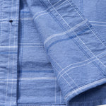 Cotton Cowboy Embroidery Plaid Button Up Shirt