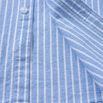 Cowboy Embroidery Cotton Oxford Stripe Shirt