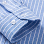 Cowboy Embroidery Cotton Oxford Stripe Shirt