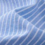 Cowboy Embroidery Cotton Oxford Stripe Shirt