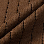 Stripe Button Up Open Knit Shirt