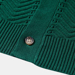 Textured Jacquard Button Up Knit Shirt