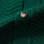 Textured Jacquard Button Up Knit Shirt