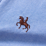 Cowboy Embroidery Cotton Oxford Button Up Shirt
