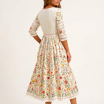María - Vestido Midi Estampado Floral