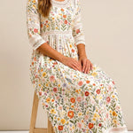María - Vestido Midi Estampado Floral