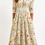 María - Vestido Midi Estampado Floral