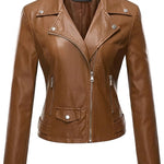 María - Chaqueta de Piel Resistente y Elegante