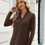 Zeagoo Solid Long Sleeves Casual Dressy T-Shirts (US Only)