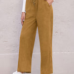 Zeagoo Drawstring Long Pants with Pockets
