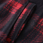 Teddy Lined Button Up Flannel Plaid Hooded Coat