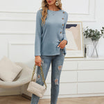 Zeagoo Women's Fashion Long Sleeve Blouse