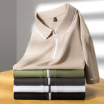 Laurent Cotton Silk Polo Shirt