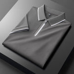 Laurent Cotton Silk Polo Shirt