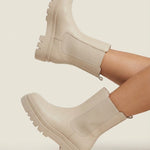 Chelsea - Botas Beige