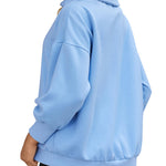 Zeagoo Women Sweatshirts Quarter Zip Stand Collar Pullovers Fleece Workout Hoodies Y2K Clothes