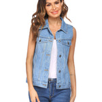 Zeagoo Women's Denim Vest Jean Vest
