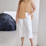 Sleeveless Button Down Tank Tops - Zeagoo (Us Only)