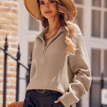 Zeagoo Long Sleeve Oversized Knit Sweater Tops