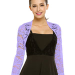Zeagoo Women's Bolero Shrugs Crochet Lace Open Cardigan
