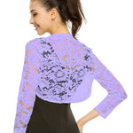 Zeagoo Women's Bolero Shrugs Crochet Lace Open Cardigan